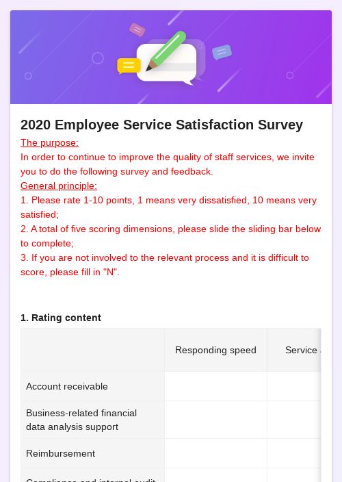 2020 Employee Service Sa-模版详情-模版中心-金数据-问卷调查模板-行业通用模板