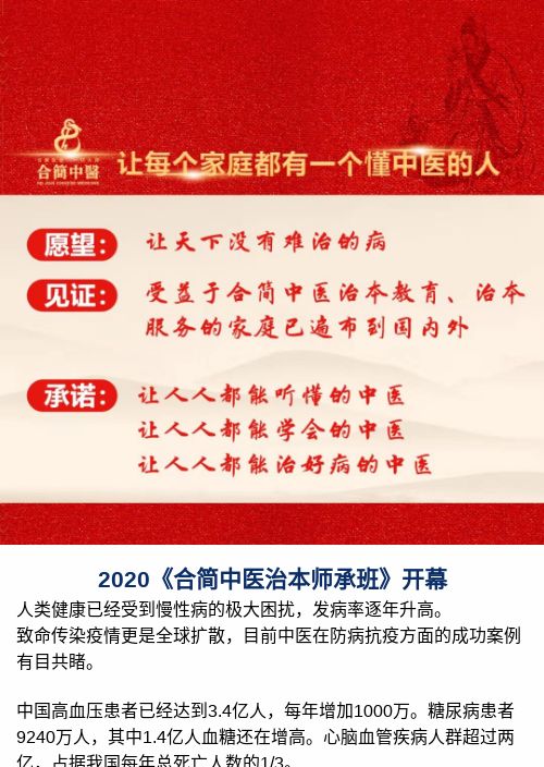 2020《合简中医治本师承班》开幕